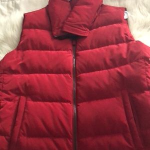 Talbots red vest